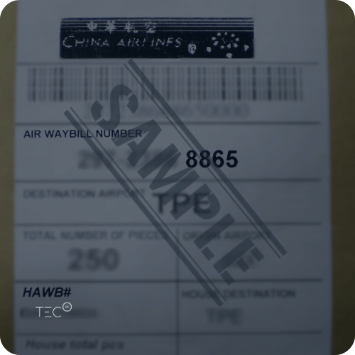 Airwaybill Sample