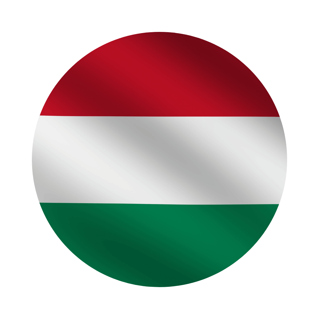 Hungary flag circle