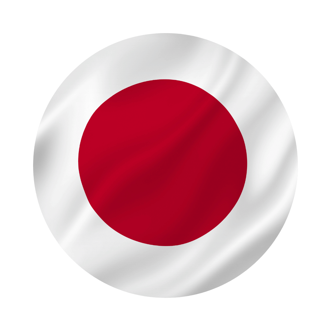 Japan flag circle