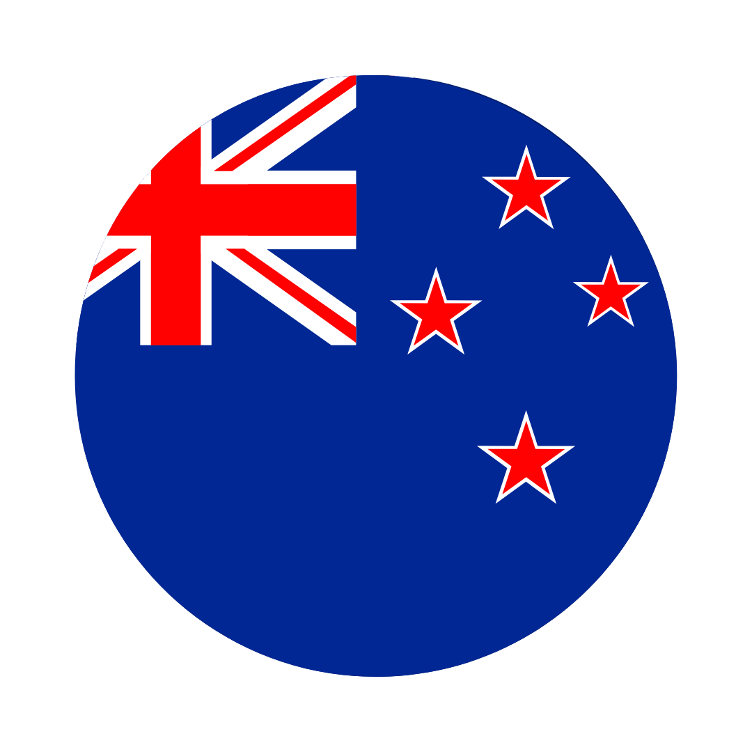 New Zealand flag circle