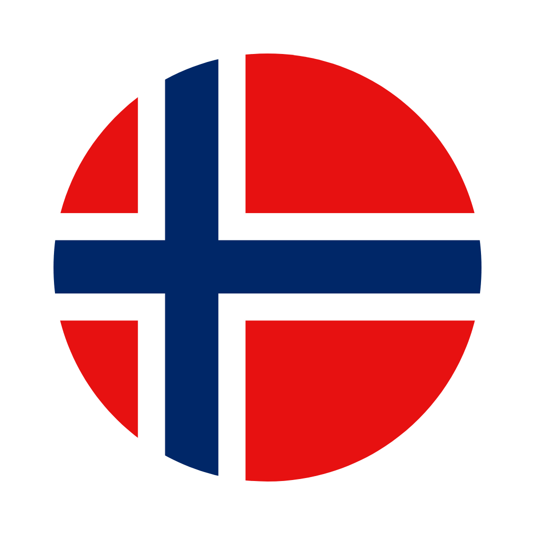 Norway flag circle