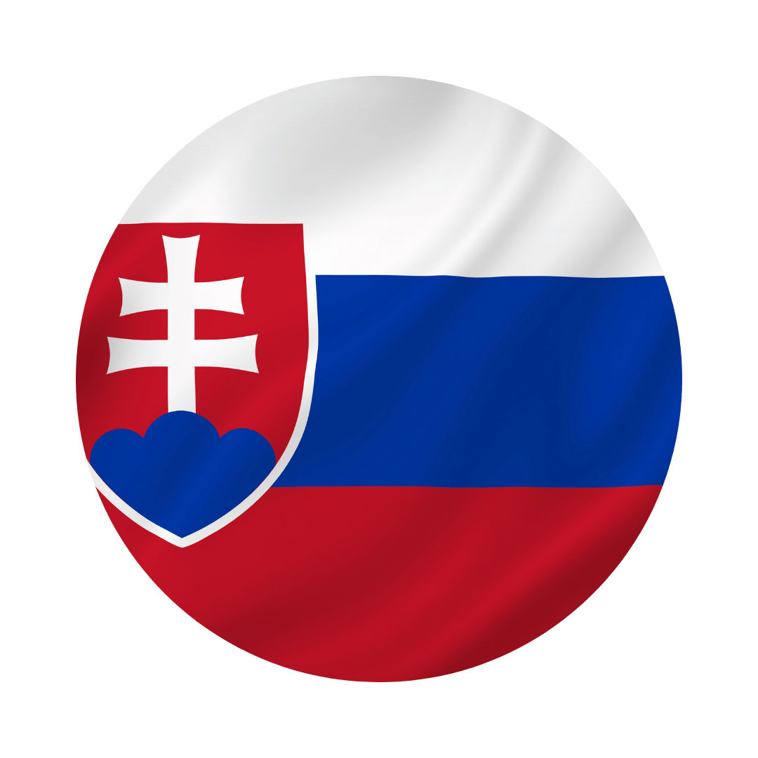 Slovakia flag circle