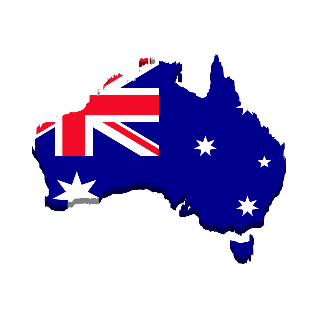 Australia Map Flag icon