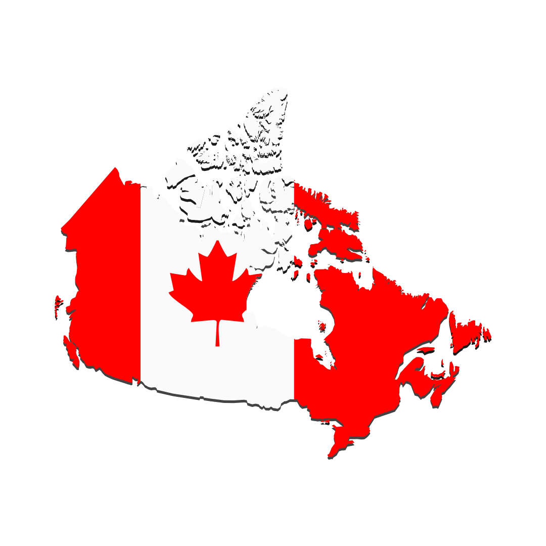 Canada Map Flag Icon