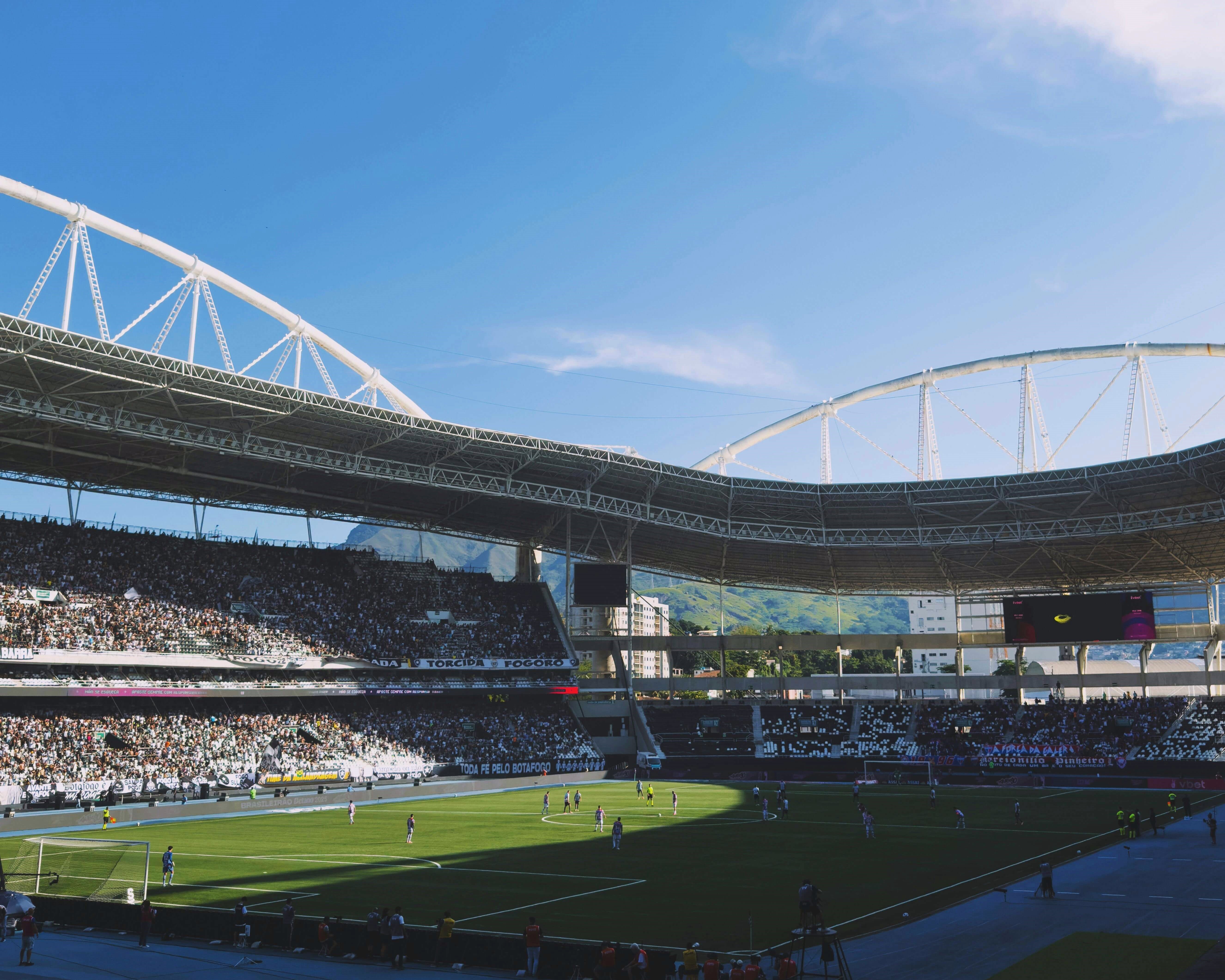 Soccer field and stadium