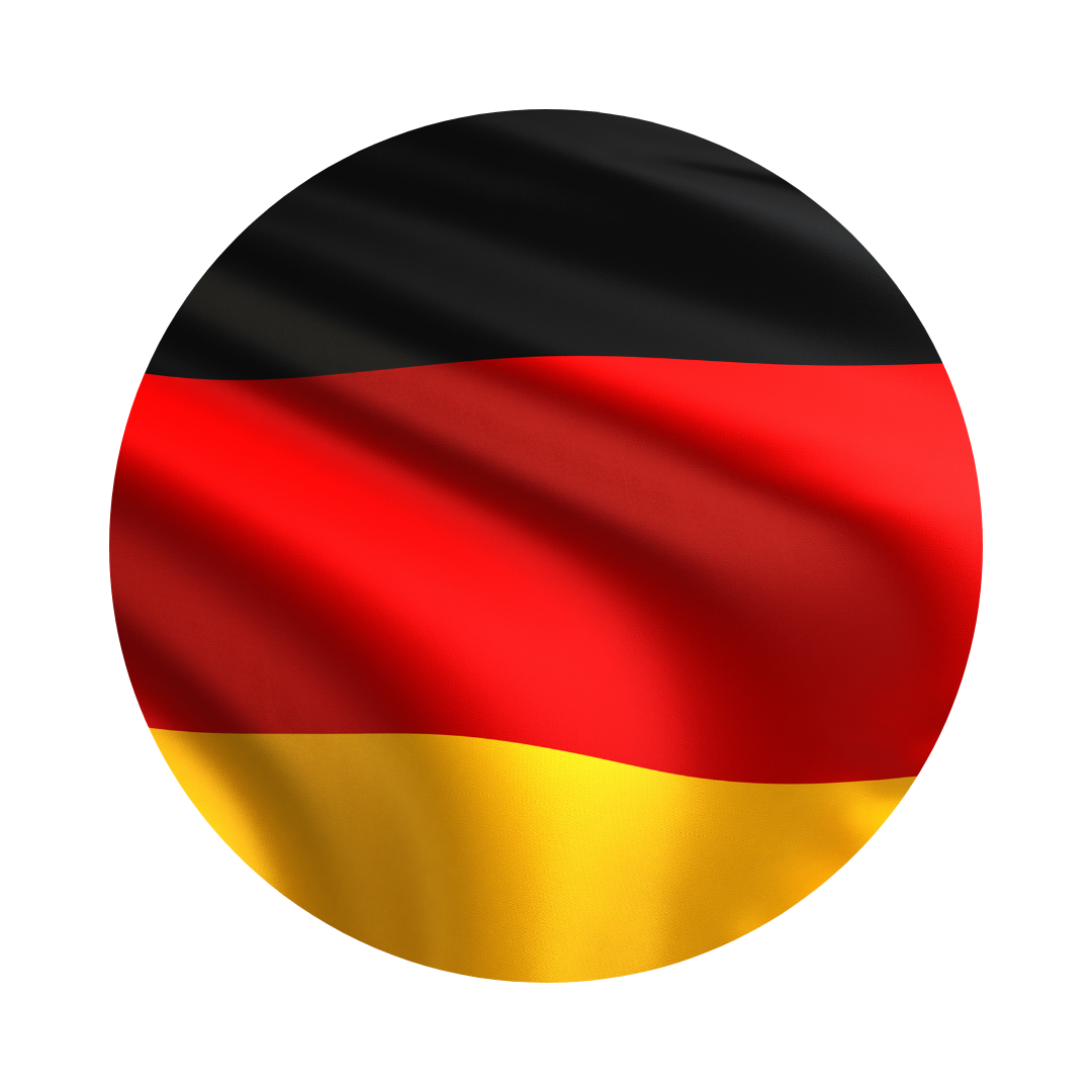 Germany flag in a circle