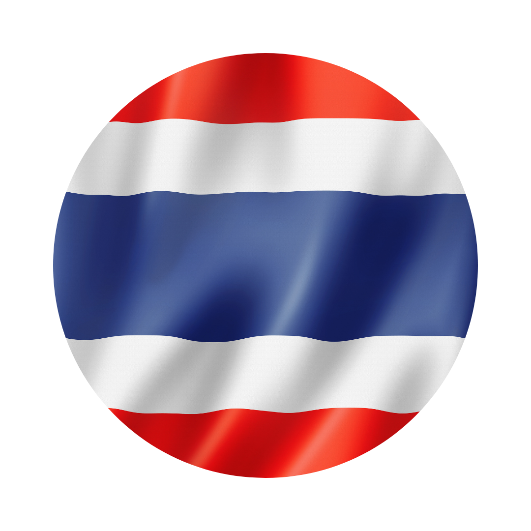 Thailand flag in a circle